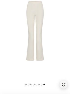 SKIMS fleece lounge pants in ecru